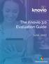 An Evaluation Guide for Knovio 3.0