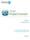 Vision Project Connect User Guide. Release 1.5. Administrator Guide
