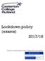 Lockdown policy (exams) 2017/18