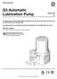 G3 Automatic Lubrication Pump