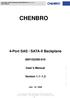 CHENBRO. 4-Port SAS / SATA-II Backplane 80H User s Manual. Version 1.1~1.3. July / 18 / 2008