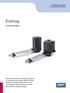 Ecomag. Linear Actuator. Installation, operation and maintenance manual