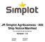 JR Simplot Agribusiness Ship Notice/Manifest
