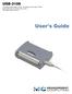 USB-3106 USB-based Analog Output User Guide