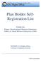 Plan Holder Self- Registration List