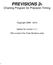 PREVISIONS 2 Charting Program for Precision Timing