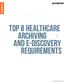 Top 8 Healthcare Archiving and e-discovery Requirements