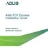 Adlib PDF Express Installation Guide PRODUCT VERSION: 5.1