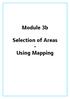 Module 3b. Selection of Areas - Using Mapping