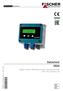 Datasheet DE DB_EN_DE44_LCD Rev. ST4-C 07/17. Digital 2-channel differential pressure switch/transmitter with colour-change LCD * *