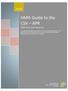 HMIS Guide to the CSV APR HMIS End User Resource