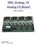 SR2_Analog_16 Analog I/O Board. User s manual