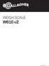 WEIGH SCALE. W610 v2. Instructions