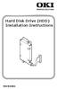 Hard Disk Drive (HDD) Installation Instructions