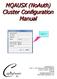MQAUSX (NoAuth) Cluster Configuration Manual