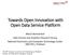 Towards Open Innovation with Open Data Service Platform
