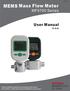 MEMS Mass Flow Meter. User Manual (V A.4) MF5700 Series SIARGO LTD.