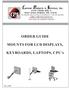 ORDER GUIDE MOUNTS FOR LCD DISPLAYS, KEYBOARDS, LAPTOPS, CPU s