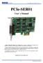 PCIe-SER01. User s Manual. PCIe-SER01 user s Manual (Rev 1.0)