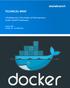 TECHNICAL BRIEF. Scheduling and Orchestration of Heterogeneous Docker-Based IT Landscapes. January 2017 Version 2.0 For Public Use