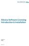 Silexica Software Licensing Introduction & Installation Version 1.0 English