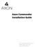 Axon Commander Installation Guide