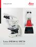 Leica DM500 & DM750. A New Generation s Choice of Innovative Educational Microscopes