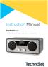 Instruction Manual DIGITRADIO 600. Internet, DAB+ and FM Digital Radio with CD and Bluetooth