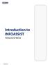 Introduction to INFOASSIST Training Course Manual