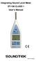 Integrating Sound Level Meter ST-106 CLASS 1 User s Manual