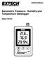 Barometric Pressure / Humidity and Temperature Datalogger