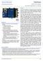 Datasheet. ECB-VAV Series.   1/8. BACnet B-ASC Single Duct VAV / VVT Controllers. Overview
