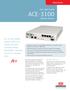 ACE-3000 Family ACE-3100 Cell-Site Gateway