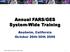 Annual FARS/GES System-Wide Training