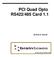 PCI Quad Opto RS422/485 Card 1.1. By Paul D. Sinclair.