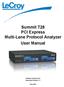 Summit T28 PCI Express Multi-Lane Protocol Analyzer User Manual