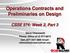 Operations Contracts and Preliminaries on Design