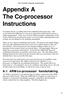 Appendix A The Co-processor Instructions