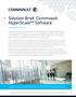 Solution Brief: Commvault HyperScale Software