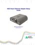 ASD Smart Ethernet Adapter Setup Guide. ASD.Document Rev. D 2009 by ASD Inc.