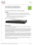 Cisco SGE Port Gigabit Switch Cisco Small Business Managed Switches