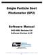 Single Particle Soot Photometer (SP2) Software Manual