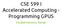 CSE 599 I Accelerated Computing - Programming GPUS. Parallel Patterns: Merge