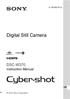(1) Digital Still Camera. DSC-W370 Instruction Manual Sony Corporation