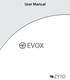 ZYTO EVOX Users Manual Copyright 2013 All rights reserved. 02_MAN_EVOX-01en
