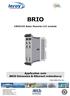 BRIO. Application note BRIO Extension & Ethernet redundancy. EN50155 Basic Remote I/O module P DOC BRIO 101E V01