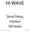 HI-WAVE. Serial Debug Interface SDI target. Copyright 1997 HIWARE HI-WAVE