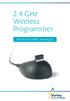 2.4 GHz Wireless Programmer OPERATIONS MANUAL