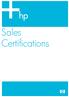 Sales Certifications