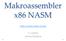 Makroassembler x86 NASM